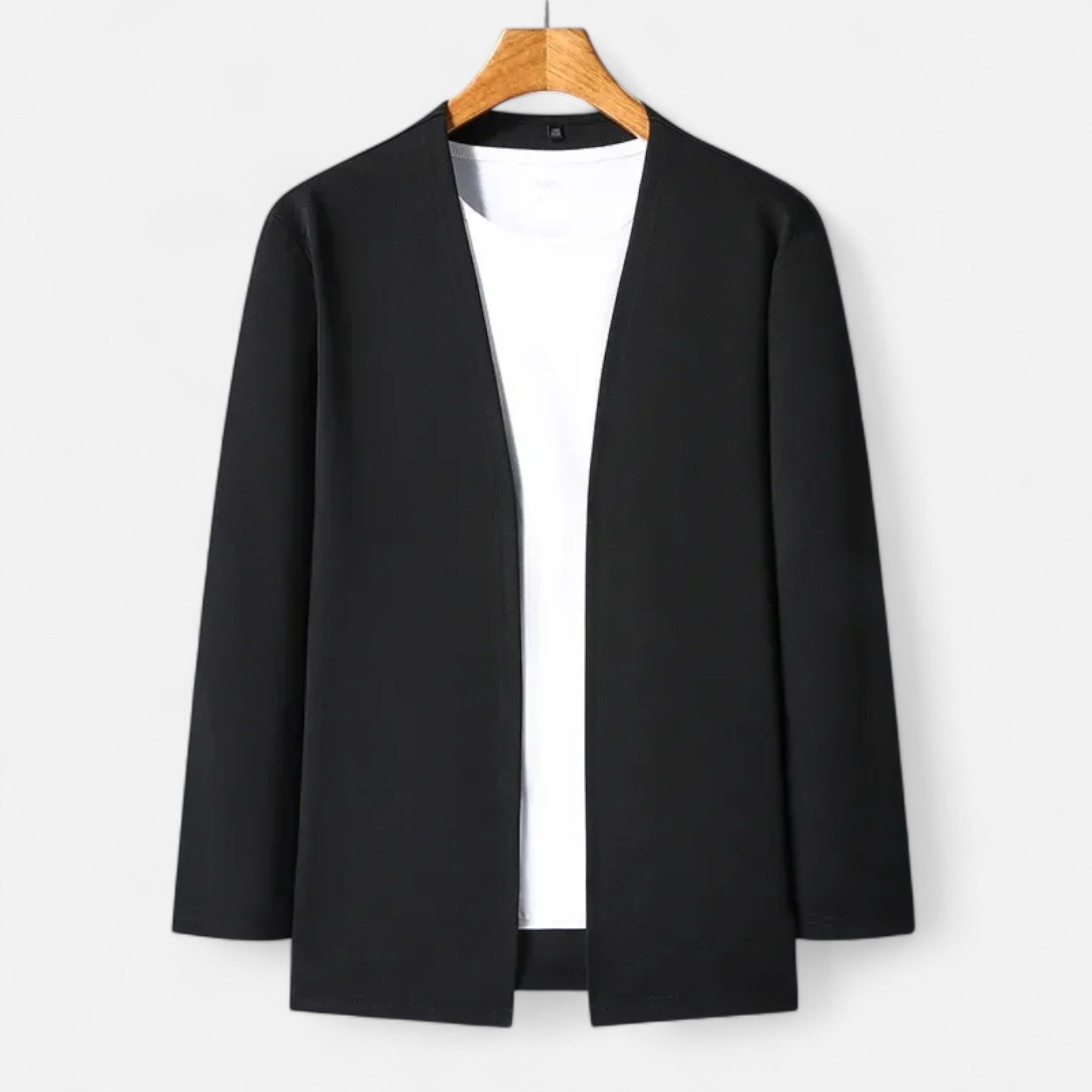 Vellison | Men’s Cardigan Cloak – Refined Long-Sleeve Elegance